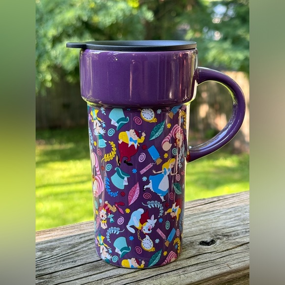 Disney Other - Alice in Wonderland Character Tall Coffee Tea Ceramic Mug. Purple. 12oz.